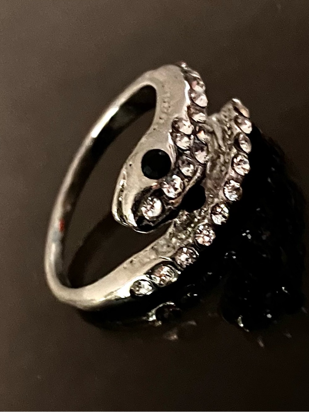CRYSTAL SNAKE RING - Picture 3 of 6